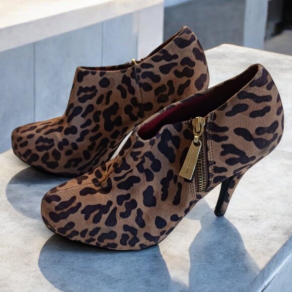 Christian Siriano Leopard Print Ankle Booties – Payless Collaboration, Size 6.5 - Picture 5 of 12